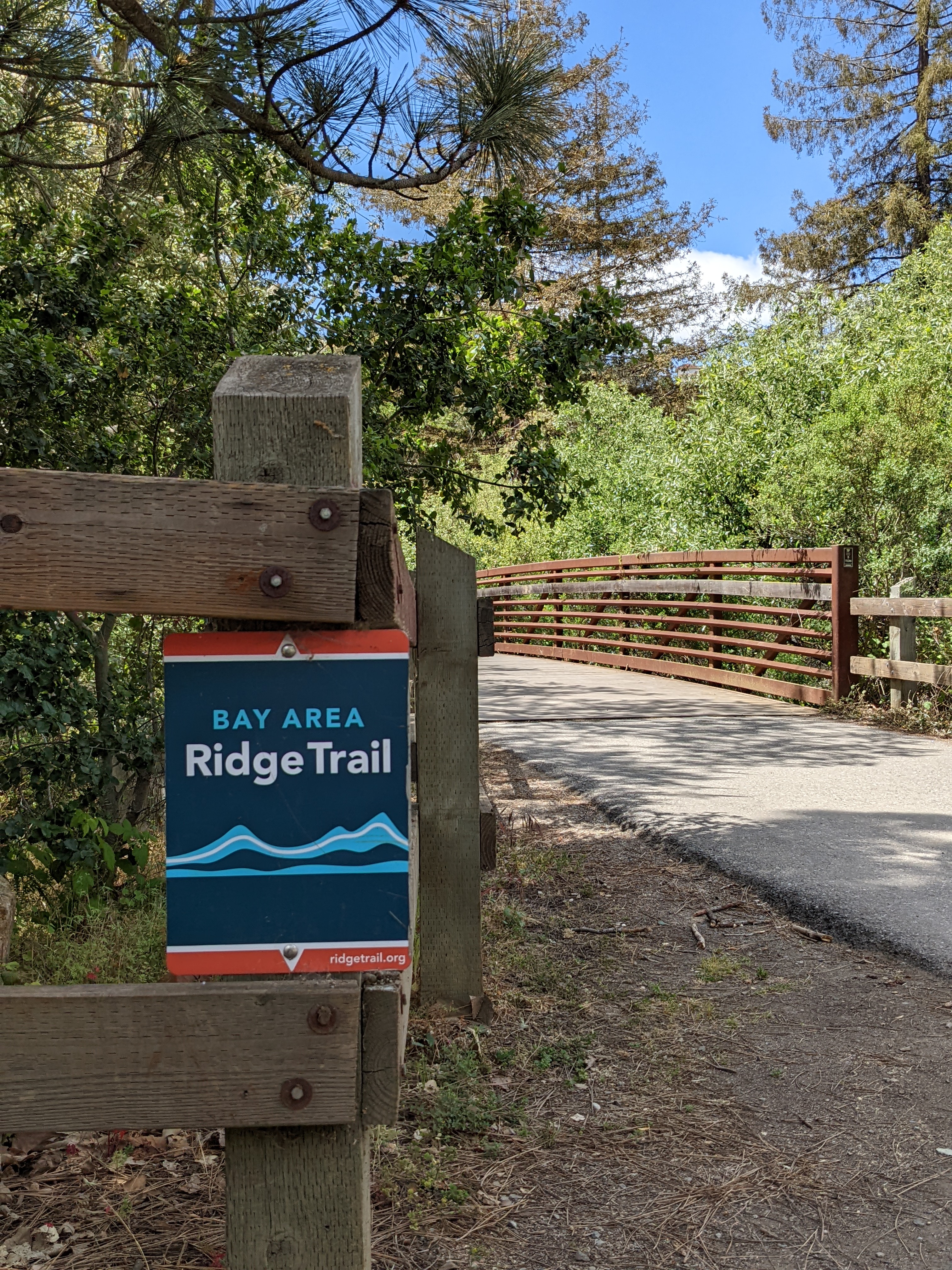 Bay Area Ridge Trail sign on Penitencia Creek Trail